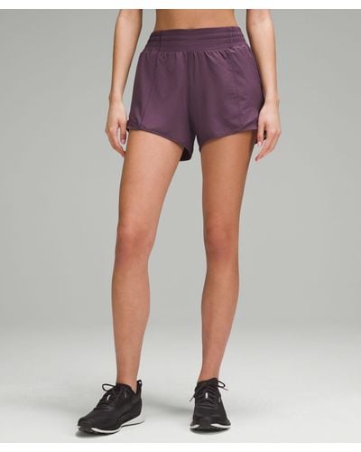 lululemon Hotty Hot High-rise Lined Shorts 4" - Purple
