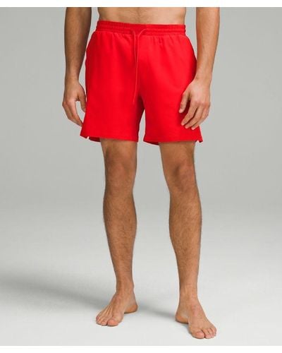 lululemon Pool Shorts - 7" - Colour Red/neon - Size L