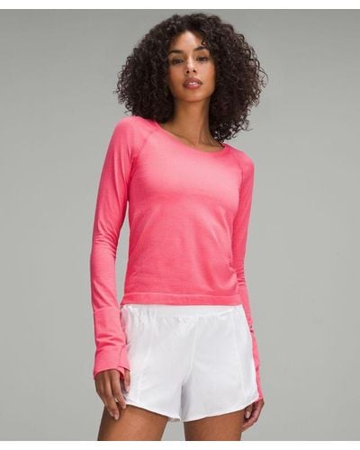 lululemon Swiftly Tech Long-sleeve Shirt 2.0 Race Length - Pink
