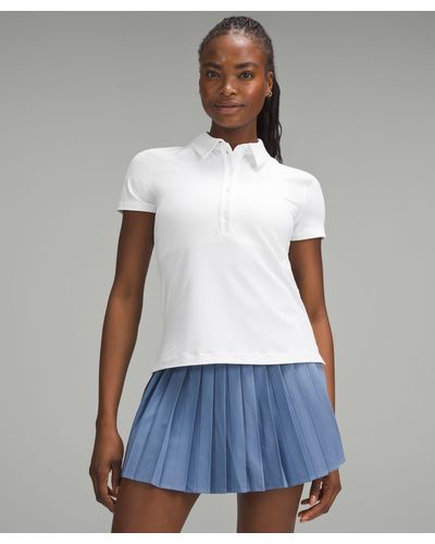 lululemon Quick-dry Short-sleeve Polo Shirt - Color White - Size 14