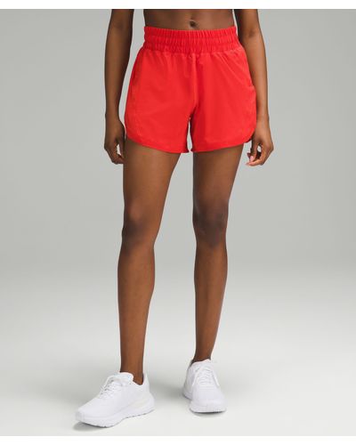 lululemon Track That High-rise Lined Shorts 5" - Red