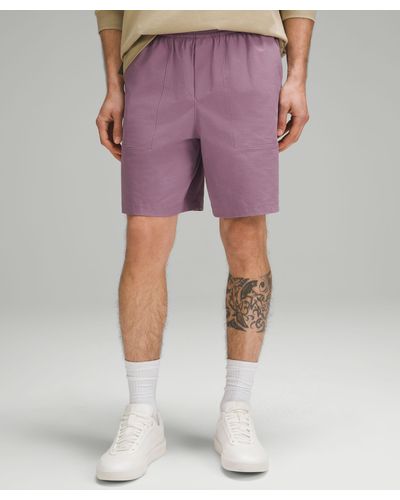 lululemon Bowline Shorts 8" Stretch Cotton Versatwill - Purple