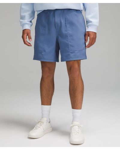 lululemon Relaxed-fit Pull-on Shorts 7" Light Woven - Blue