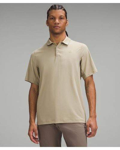 lululemon – Logo Sport Polo Short-Sleeve – Colour Khaki – - Natural