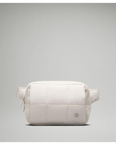 lululemon Quilted Grid Belt Bag Hand Warmer 1.5l - Colour White/pastel