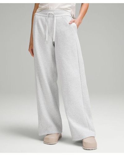 lululemon Scuba Mid-rise Wide-leg Trousers Full Length - Grey