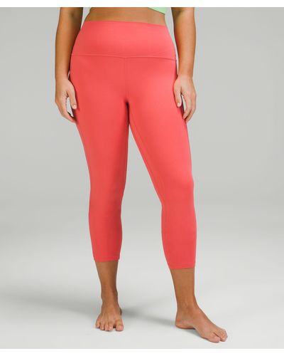 lululemon Align High-rise Pants With Pockets - 25" - Color Pink - Size 14 - Red