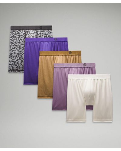lululemon athletica Always In Motion Long Boxers 7" 5 Pack - Multicolour