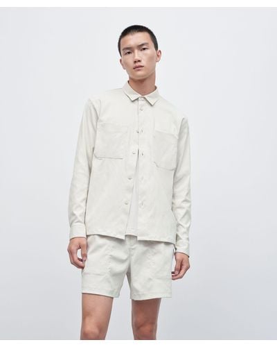 lululemon Relaxed-fit Long-sleeve Button-up Shirt - Color White - Size S