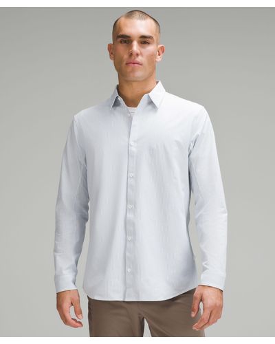 lululemon New Venture Slim-fit Long-sleeve Shirt - Gray