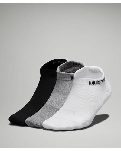 lululemon Daily Stride Comfort Low-ankle Socks 3 Pack - Color White/grey/black - Size L