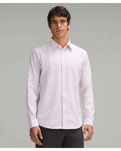 lululemon New Venture Slim-fit Long-sleeve Shirt - White