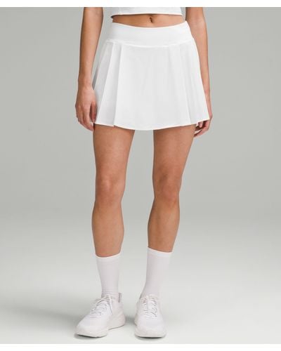 lululemon Side-pleat High-rise Tennis Skirt - White