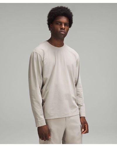 lululemon – 'Pique Oversized-Fit Long-Sleeve Shirt – Colour Khaki – - Natural