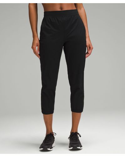 lululemon Adapted State High-rise Cropped Sweatpants - Color Black - Size 0