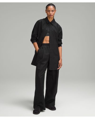 lululemon Lab Jacquard Relaxed-fit Shirt - Black