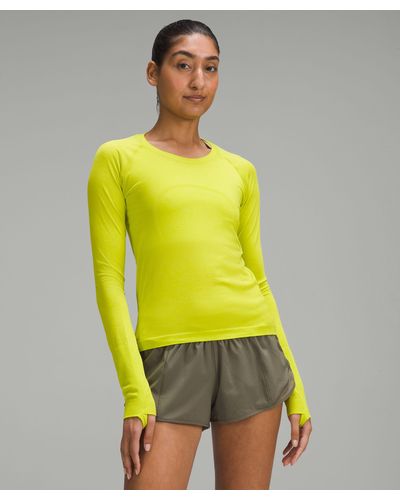 lululemon Swiftly Tech Long-sleeve Shirt 2.0 Race Length - Yellow
