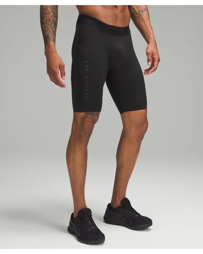lululemon License To Train Half Tight Shorts - 9" - Color Black - Size Xl