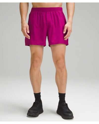 lululemon Pace Breaker Linerless Shorts - 5" - Color Purple - Size L - Pink