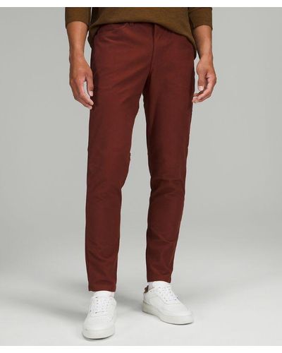 lululemon – Abc Slim-Fit 5 Pocket Trousers 34"L Utilitech – //Burgundy – - Red