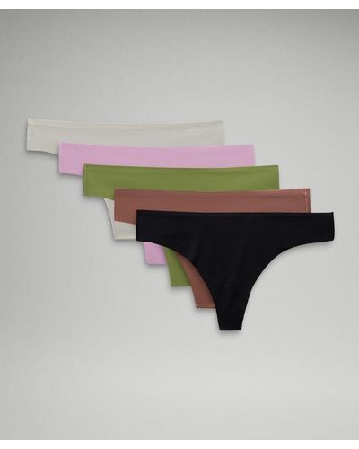 lululemon – Invisiwear Mid-Rise Thong Underwear 5 Pack – // – - Multicolour