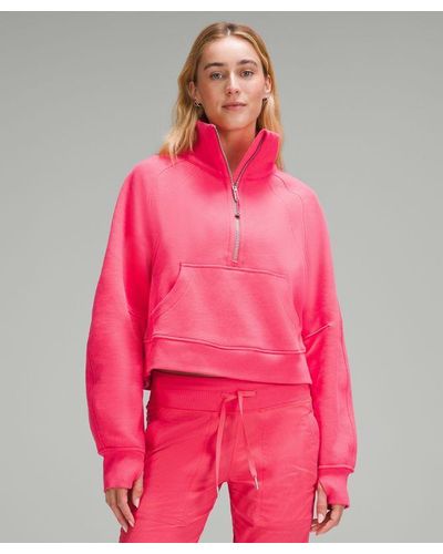 lululemon – Scuba Oversized Funnel-Neck Half Zip Sweatshirt – – - Pink