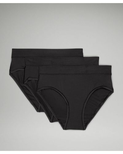 lululemon Underease High-rise Bikini Underwear 3 Pack - Black