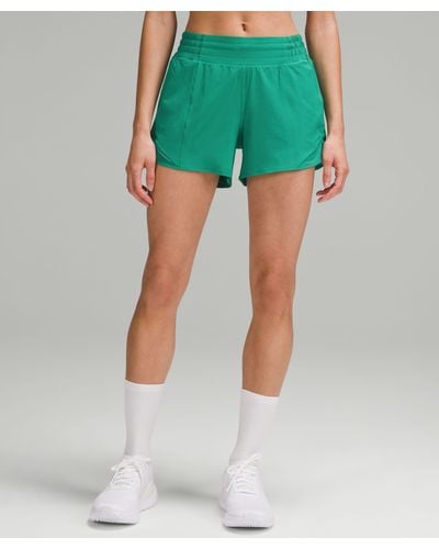 lululemon Hotty Hot High-rise Lined Shorts 4" - Green