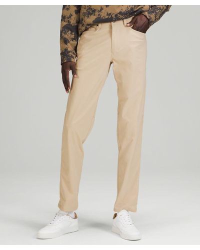 lululemon – Abc Classic-Fit Trousers Warpstreme – 37" – Colour Khaki – - Natural