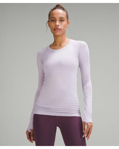 lululemon – Swiftly Tech Long-Sleeve Shirt 2.0 – /Pastel – - Purple