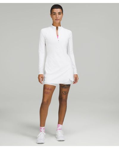 lululemon Nulux Long Sleeve Tennis Dress - White