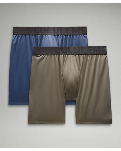 lululemon Built To Move Boxers 5" 2 Pack - Blue