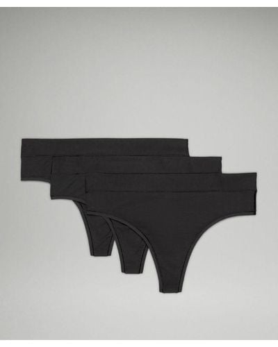 lululemon Underease High-rise Thong Underwear 3 Pack - Colour Black - Size Xs
