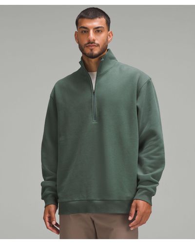 lululemon Steady State Half Zip Sweatshirt - Colour Green - Size 2xl