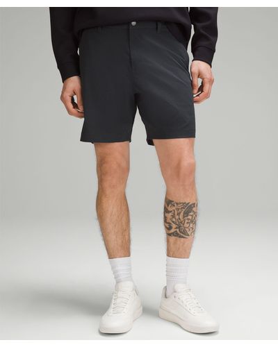 lululemon Abc Classic-fit Shorts 7" Wovenair - Black