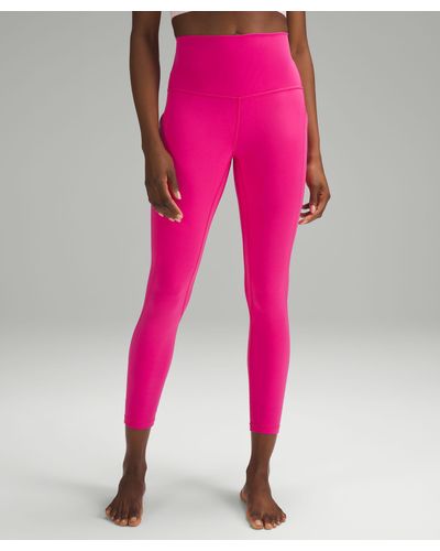 lululemon Align High-rise Pants With Pockets - 25" - Color Pink/neon - Size 4