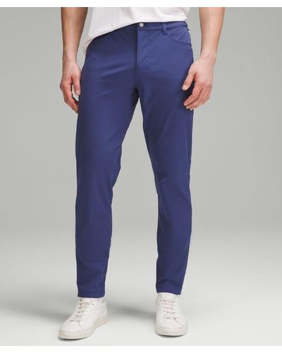 lululemon Abc Slim-fit 5 Pocket Trousers 37"l Warpstreme - Blue