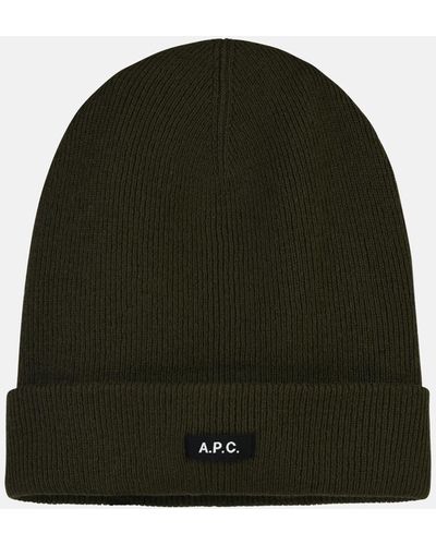 A.P.C. 'autumn' Wool Beanie - Green