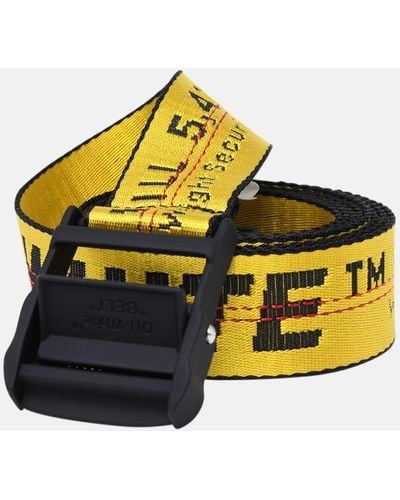 Off-White c/o Virgil Abloh Quote Tape Polyamide Belt - Yellow