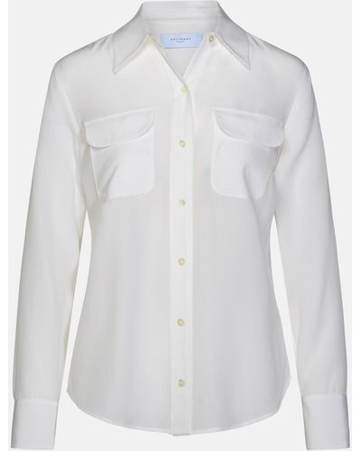 Equipment Silk Shirt - White