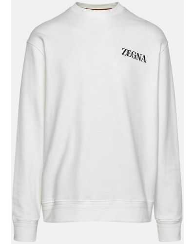 Zegna Cotton Sweatshirt - White