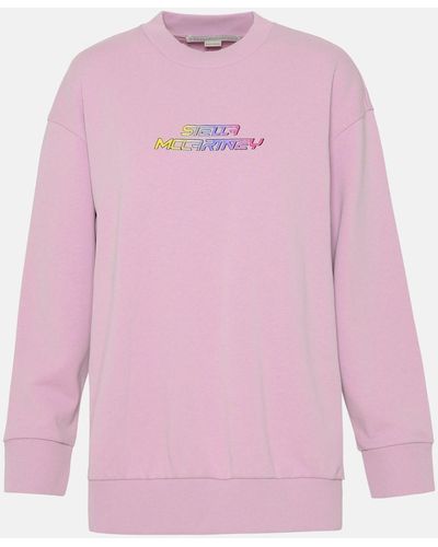Stella McCartney Lilac Cotton Sweatshirt - Pink