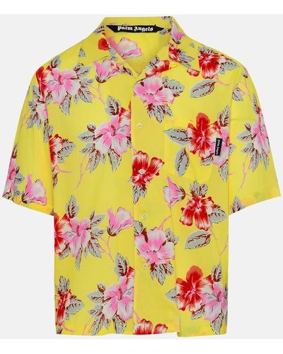 Palm Angels Viscose Shirt - Yellow