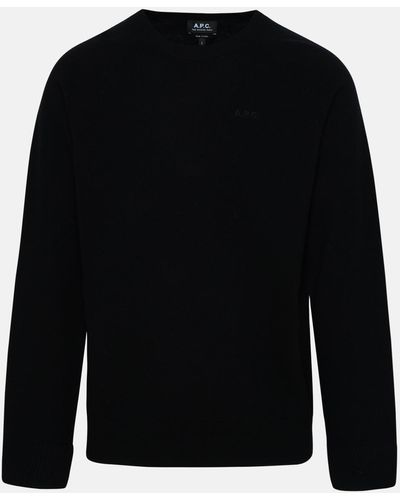 A.P.C. Elie Sweater In Virgin Wool - Black