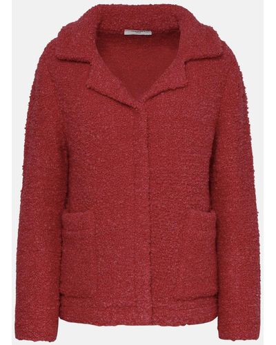 Charlott Rasp Wool Jacket - Red
