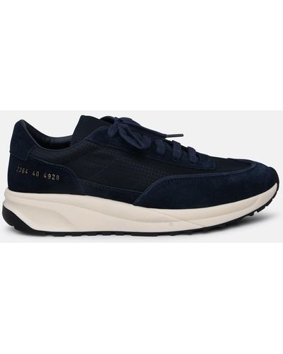 Common Projects Navy Suede Blend 80 Sneazer Track 80 - Blue