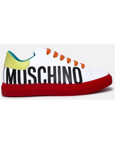 Moschino Serena25 Leather Sneakers - Red