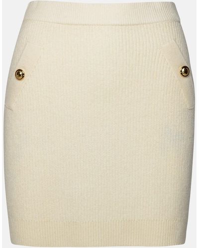 MICHAEL Michael Kors Cashmere Blend Miniskirt - Natural