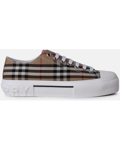 Burberry Vintage Check Canvas Sneakers - Brown