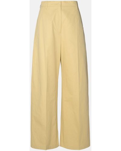 Sportmax 'gebe' Cotton Pants - Yellow